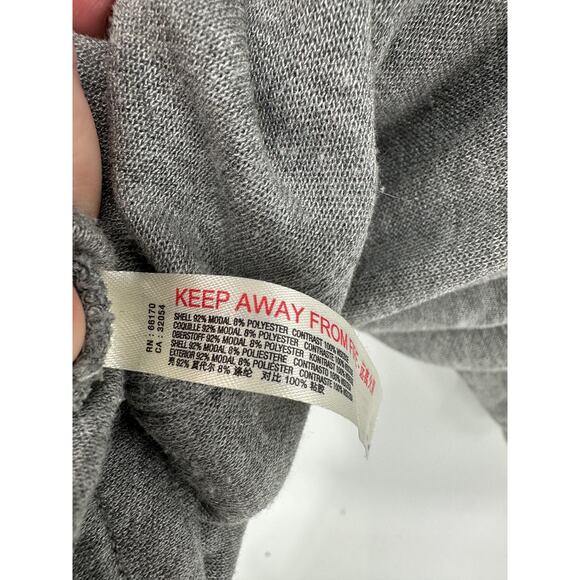 Free People Movement Windy Meadow Hoodie Heather Grey Women Small Oversized - Picture 9 of 10